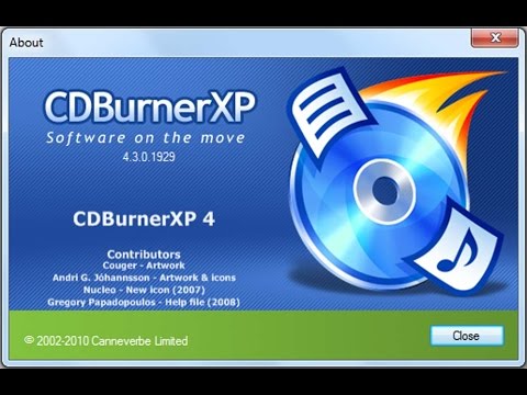 Как записать информацию на диск CDBurnerXP