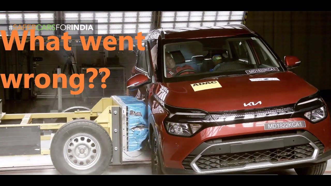Kia Carens crash test video Why just 3star safety rating