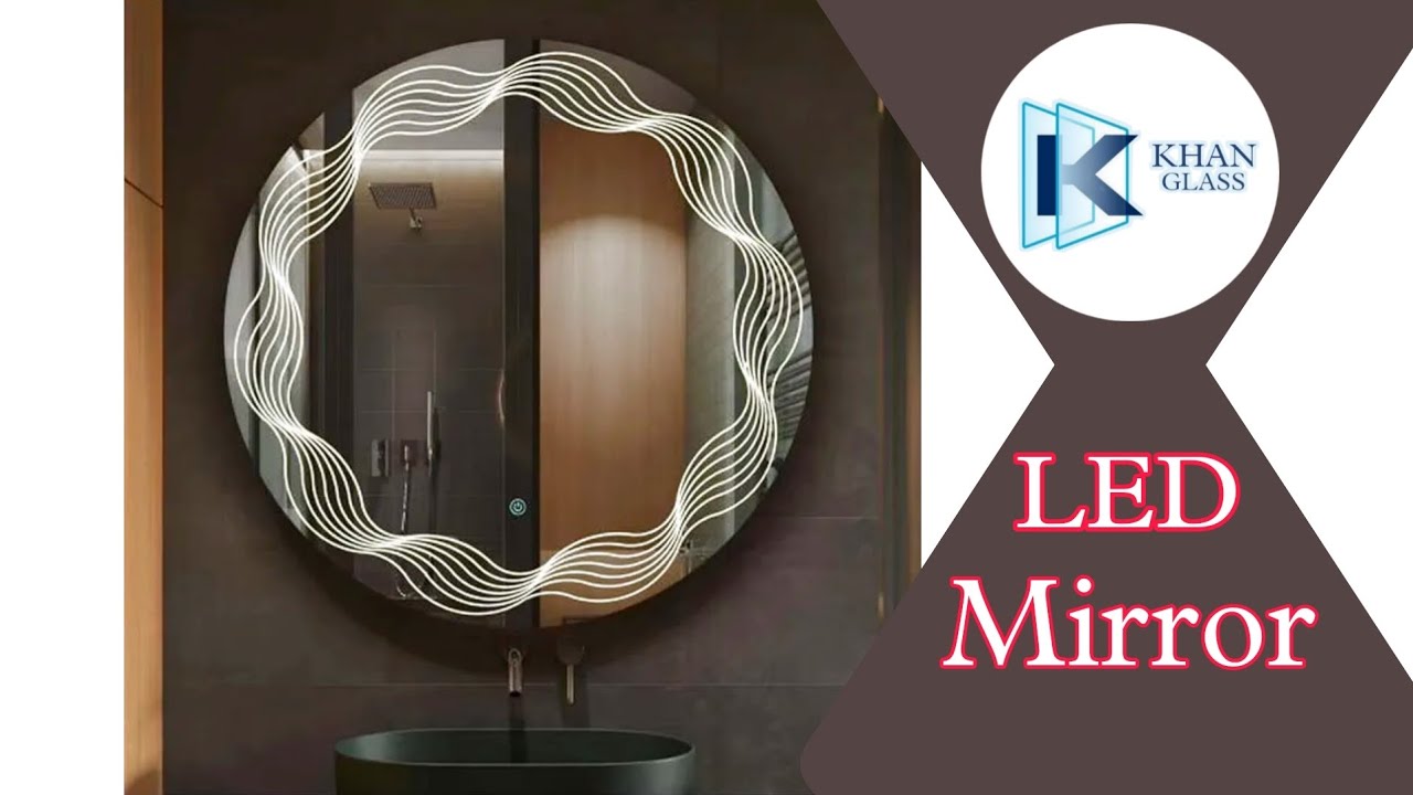 Round LED Mirror | LED Mirror kaise banaye || Khan Glass