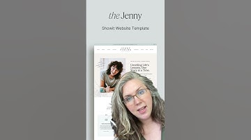 Sneak Peek: Jenny Showit Website Template (for Authors / Speakers) #shorts