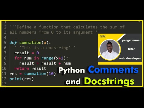 Python Comments and Docstrings