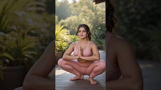 Morning Yoga Routine for Inner Peace 🌿 | Deep Meditation &amp; Flexibility Pose #beautiful #bold #short