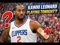 Is Kawhi Leonard playing tonight? Clippers vs. Bucks injury report