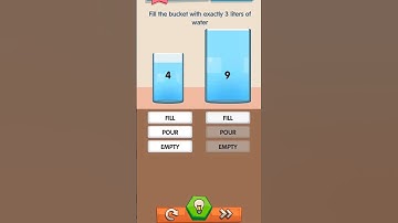 puzzle| IQ boost| really a hard one 😀| fill the bucket with exactly 3 liter