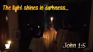 Easter Vigil. The Light of Christ shines in the Darkness!