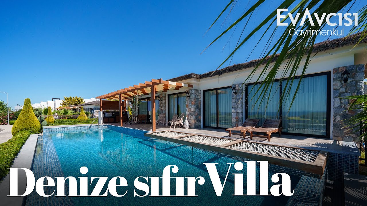 Deniz Kıyısında Peyzaj Ödüllü Tek Katlı Villa | Kuzey Kıbrıs'ta Satılık Villa / KKTC