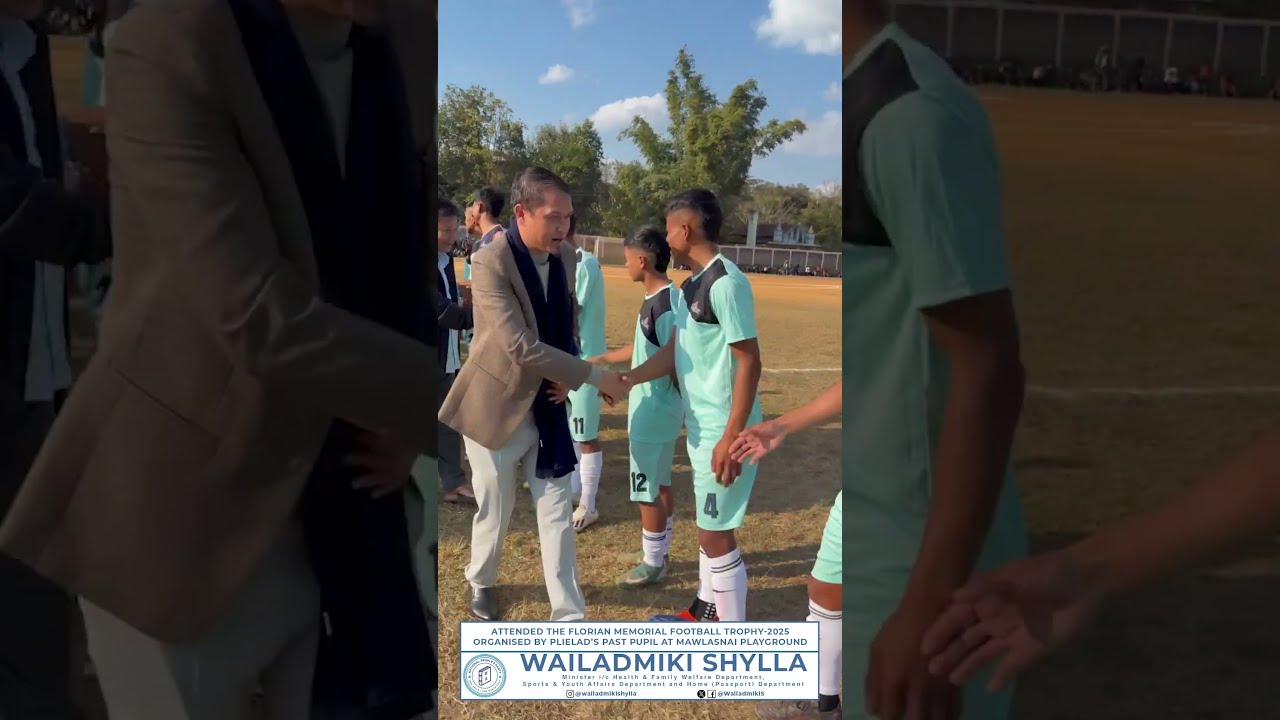 Attended the Florian Memorial Football Trophy 2025 organised by Plielad's Past Pupil at Mawlasnai