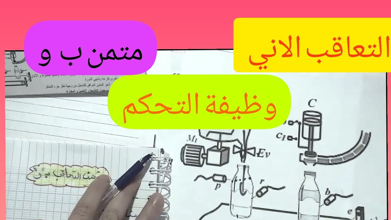 كيفية رسم المتمن التعاقب المتزامن!! تمارين حول المتمن التعاقب الاني و التعاقب ب و .