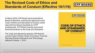 CFP Board Standards Public Forum Webinar: December 13, 2018