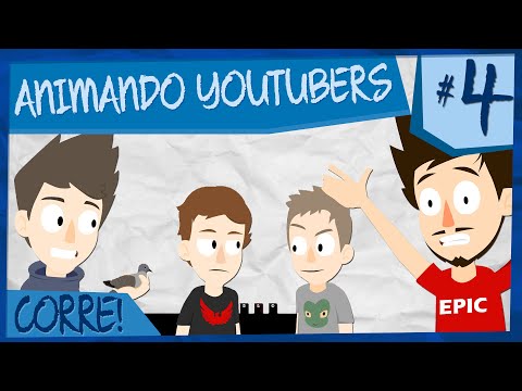 CORRE! (Com MarquesZero, Calango, Cellbit e Phoenix) - ANIMANDO YOUTUBERS #4