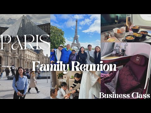 Family Reunion at PARIS | 38hrs stay🇫🇷 | Qatar Business Class | Europe Tour🇳🇵