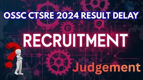 OSSC CTSRE  2024 JE Recruitment 