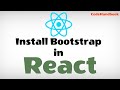 React | Bootstrap | Install Bootstrap in React App