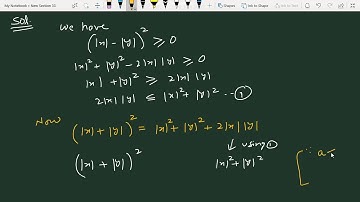 If z = x +iy,  prove that | x | + | y | ≤ √2 | z|?