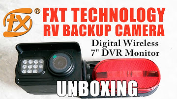 UNBOXING! NEW RV WIRELESS BACKUP CAMERA KIT + 7 Inch DVR Monitor #FXTtechnology #RVing