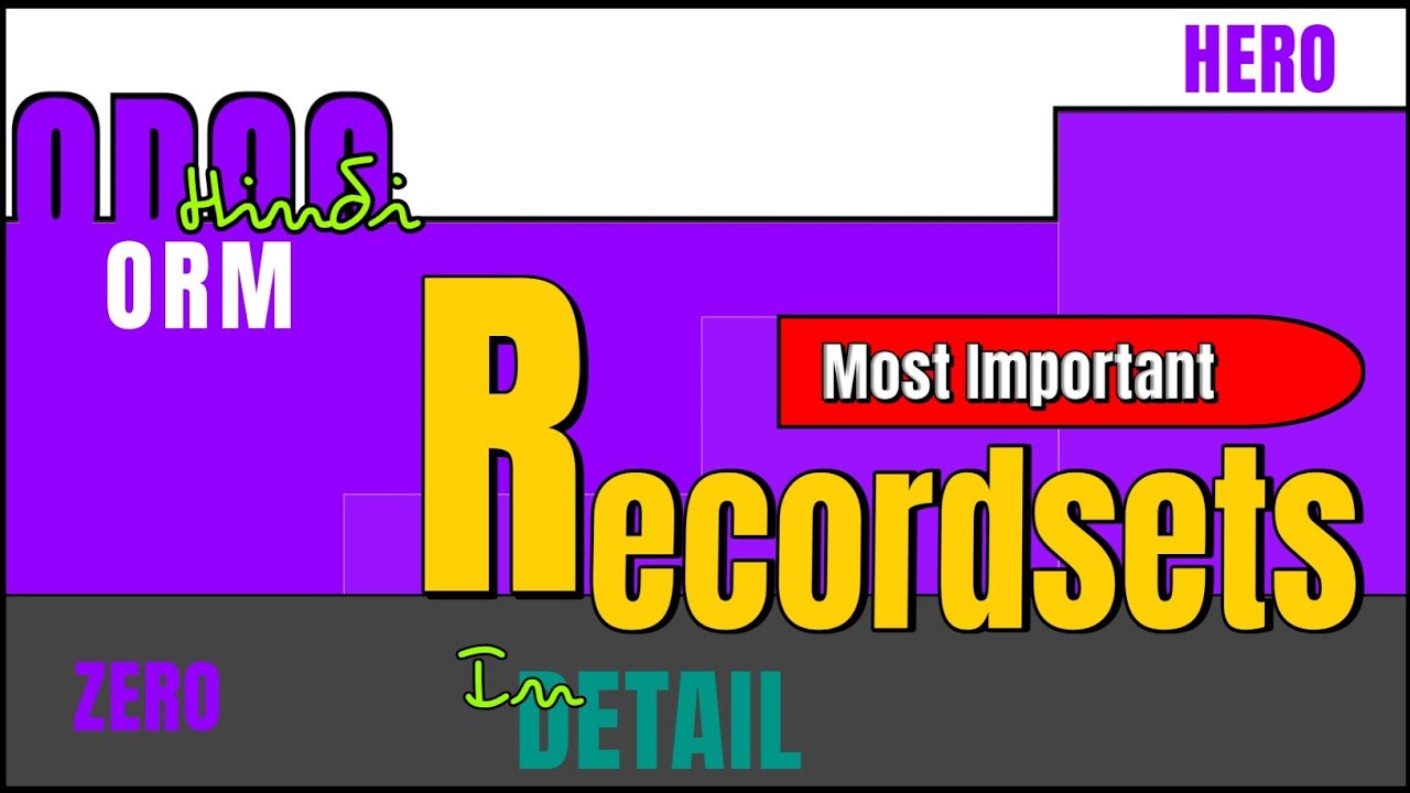 Recordsets in Odoo ORM (MOST IMPORTANT CONCEPT) || 