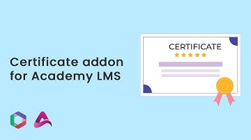 Certificate addon for Academy LMS