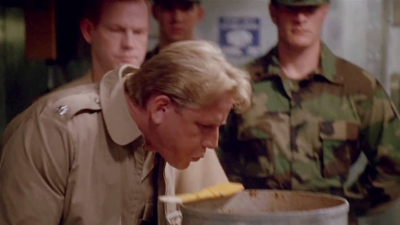 Commander Krill spits into the soup - Under Siege (1992) HD