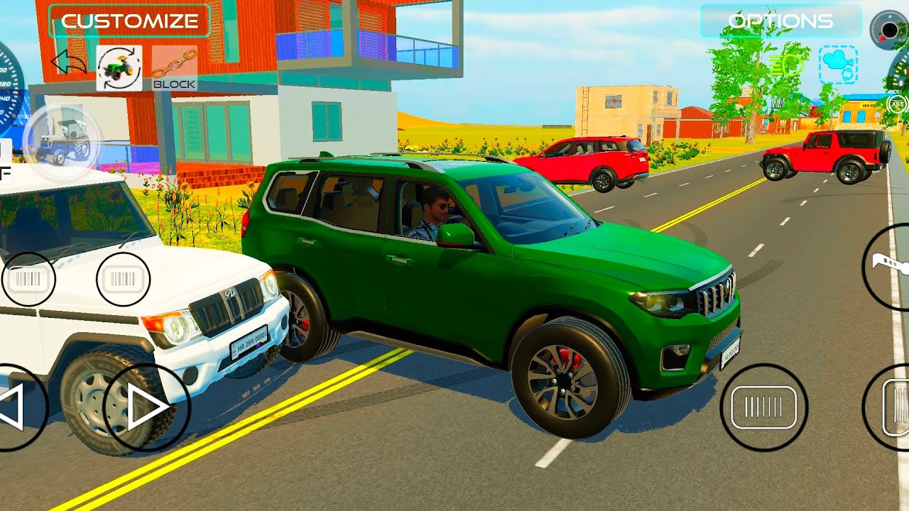 Green colour🚘scorpio n top model 🚘 new trending game 2026 viral videos Indian vehicle 3d game 🎮