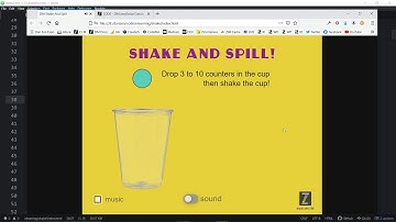 ZIM Explore! 49A. Kids App Shake and Spill - #HTML #Canvas #JavaScript, #CreateJS, #ZIMjs