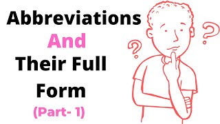 GK General knowledge || Abbreviations And Their Full Form (Part-1) #edifysolutions #competitiveexam