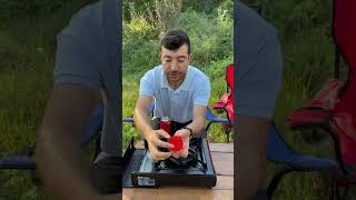 Çakmak Gazı Ile Kamp Ocağını Yakıyorum