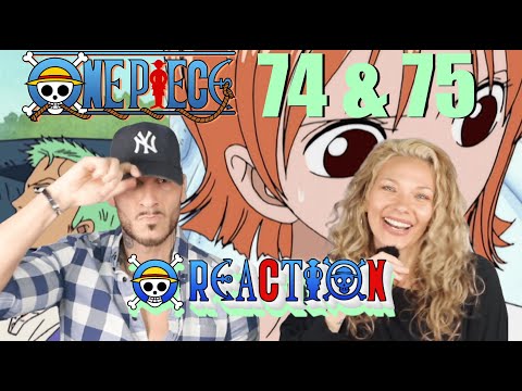 ONE PIECE REACTION Eps, 74/75| | Mr. 3 is CRAAAAZY! | Couples first time watching!