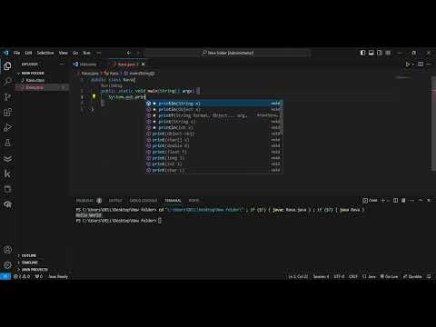 Java Course - 1 || Basic Java Print Statement