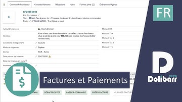 Tutoriel 10 - FR - Factures, Acomptes et Avoirs avec Dolibarr ERP CRM