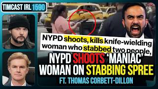 INSANE WOMAN With Knife SHOT IN Times Square | Timcast IRL