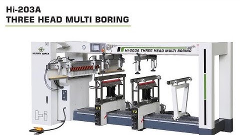 Hi-203A THREE HEAD MULTI BORING MACHINE | #woodworkingmachinery #machinery #machine