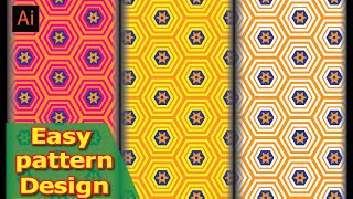 How to Create a Simple Pattern Design Using the Polygon Tool in Adobe Illustrator