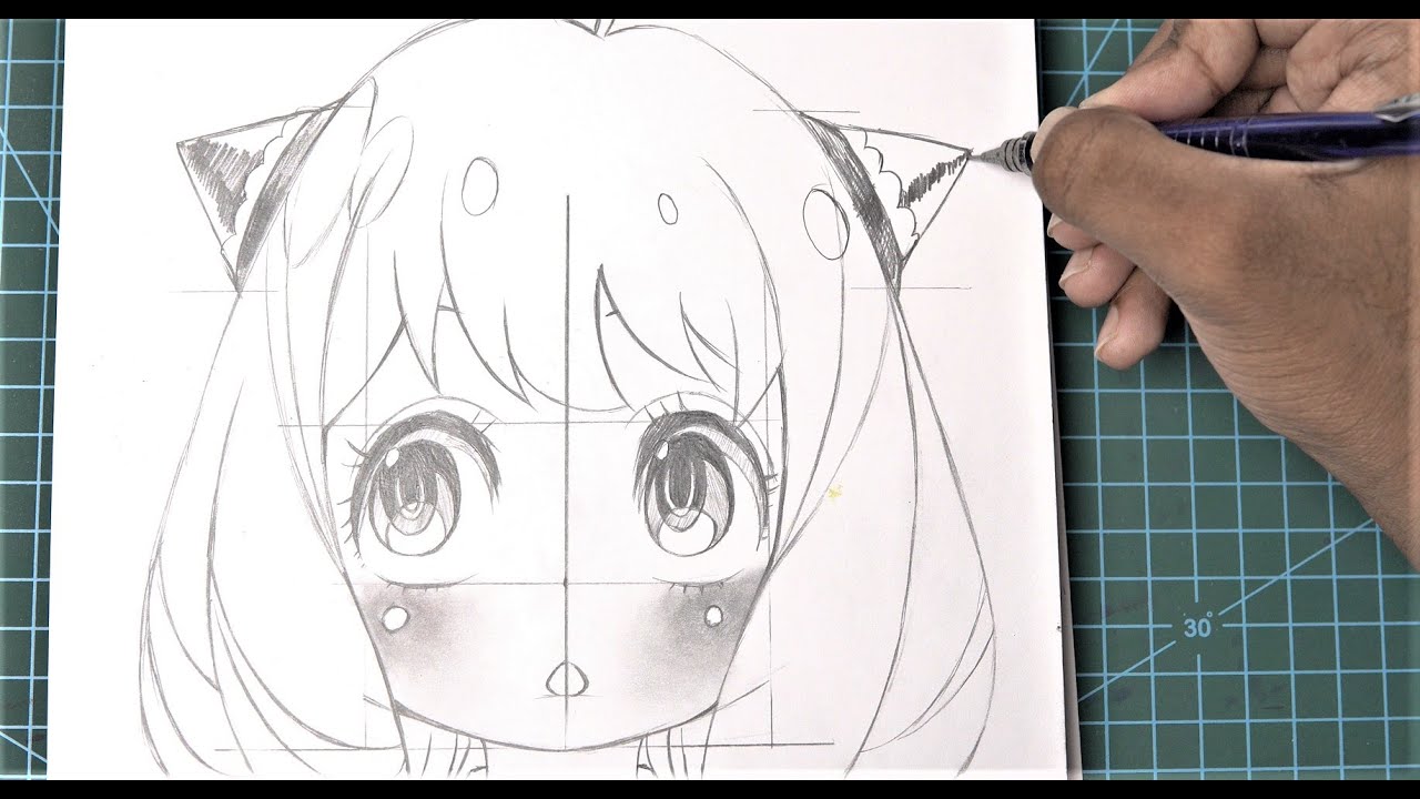 SPY×FAMILY How To Draw Anime Face Anya YouTube