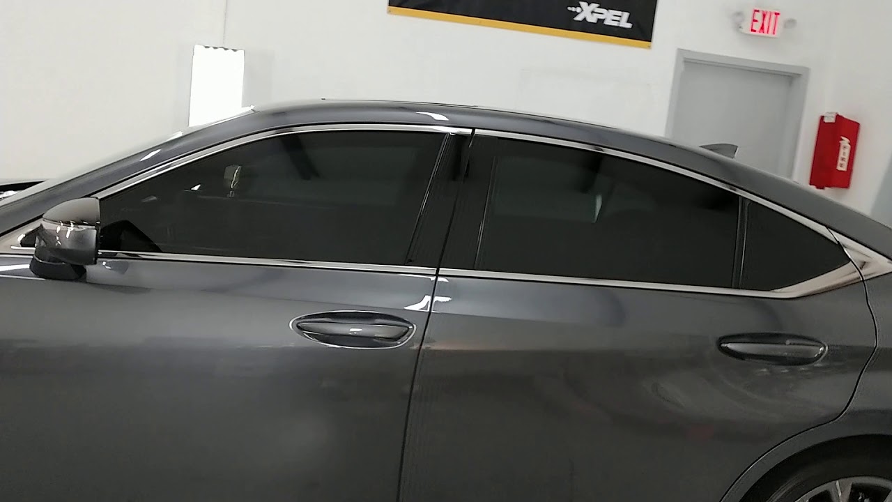 Lexus ES350 F Sport tinted with Xpel Super Black Ceramic XR 15 Window