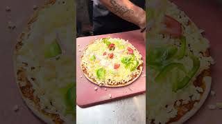 Lucknow Super Slim Paneer Cheese Slice Veg Pizza | Indian Street Food | #shorts#shortvideo #short