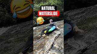 RANDOM ITEMS VS NATURAL WATER SLIDE 😂