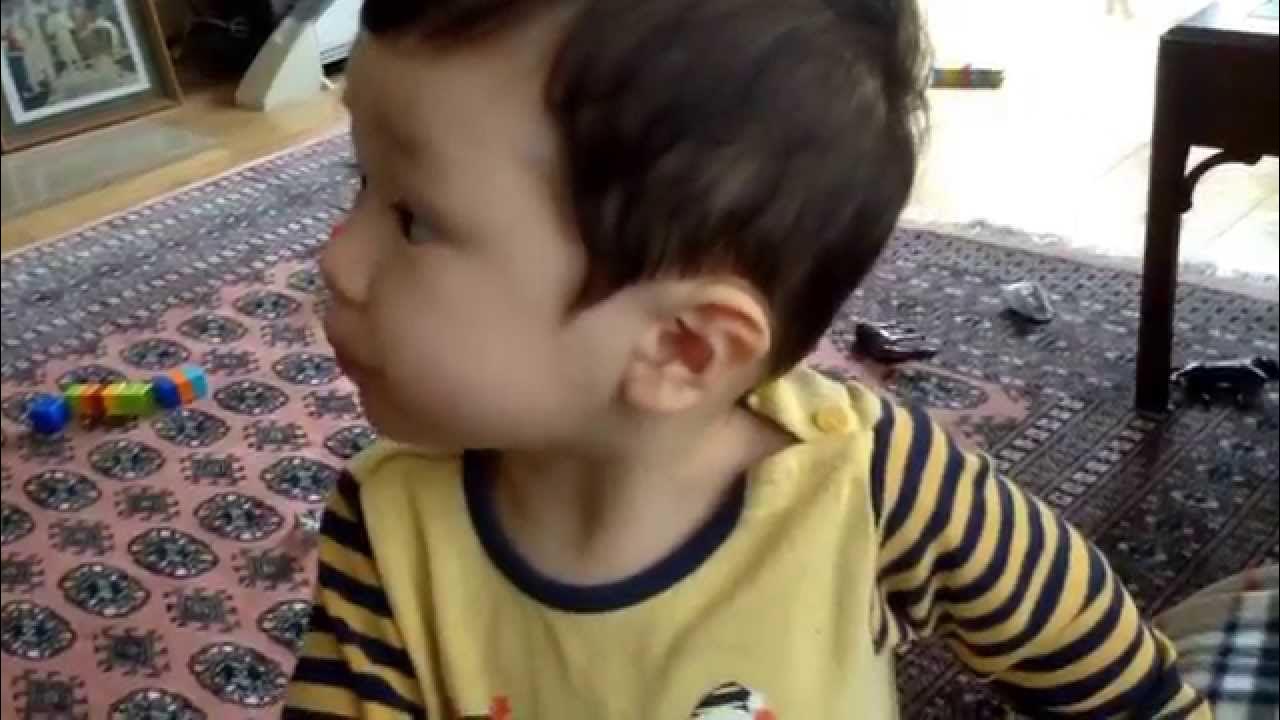 Toddler tries wasabi peas YouTube