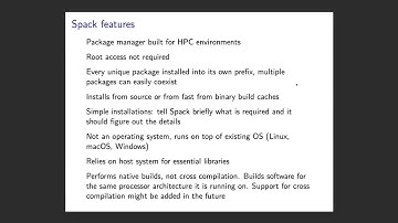 Installing your software packages with Spack