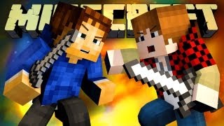 WOOF VS BAJAN! (Minecraft Battle-Arena Episode 8: Battle 3 part 2 with Mitch and Mat!)