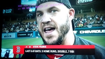 Steve Pearce MVP of world series