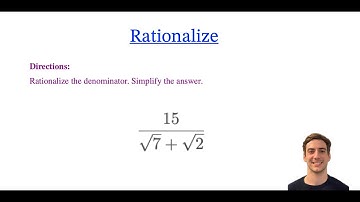 Math Algebra: Rationalize the Denominator with Two Square Roots (Rationalize help)