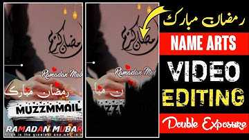 Ramzan Mubarak Name Art Video Editing Inshot || TikTok Name Art Video Editing