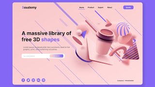 Landing page UI Design in Figma In 10 Minutes | Speed Art