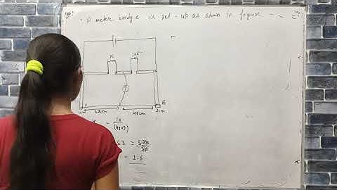 a meter bridge is set up as shown in figure to determine an unknown resistance X using a