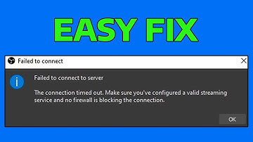 How To Fix OBS Failed To Connect To Server Error
