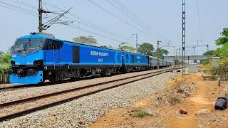 NMG slowly Departing from station and traffic at LC Gate | Devanagonthi | INDIAN RAILWAYS.
