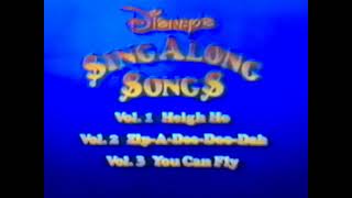 Closing To Disney Sing Along Songs I Love To Laugh 1991 Vhs Version 1 Vertical Sticker Label Copy