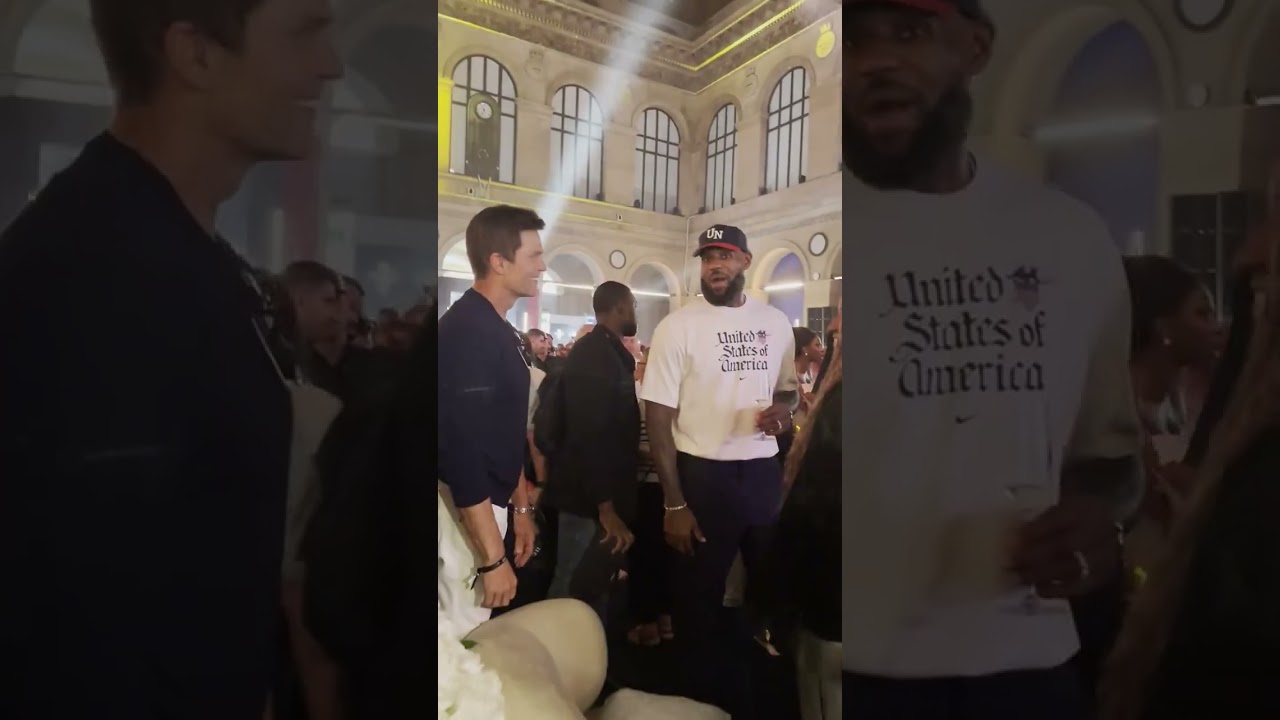 LeBron James Links With Tom Brady in Paris During 2024 Olympics  