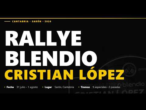 🔴 Directo: Rallye Cristian L&oacute;pez 2026 - Tramo Homenaje Sar&oacute;n