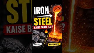 Steel Kaise Banta Hai? 🔥 Full Manufacturing Process #steel #manufacturing #industrialknowledge”